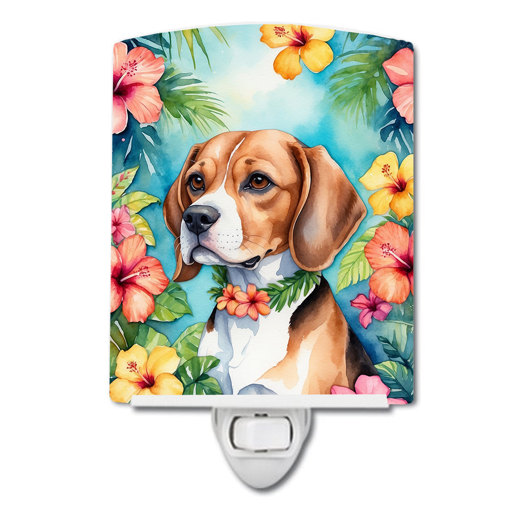 Beagle Luau Ceramic Night Light - One Color / One Size - Home & Garden - Home Improvement - Lights & Lighting - Night