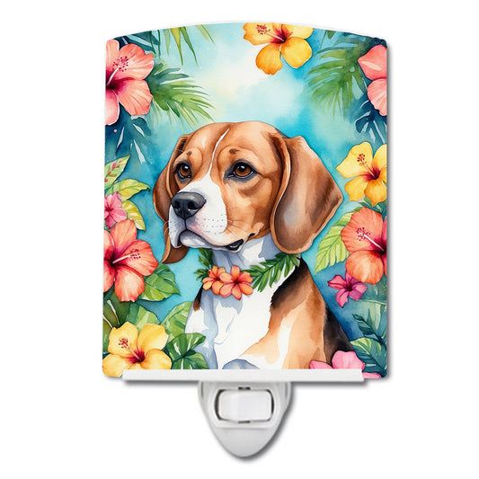 Beagle Luau Ceramic Night Light - One Color / One Size - Home & Garden - Home Improvement - Lights & Lighting - Night
