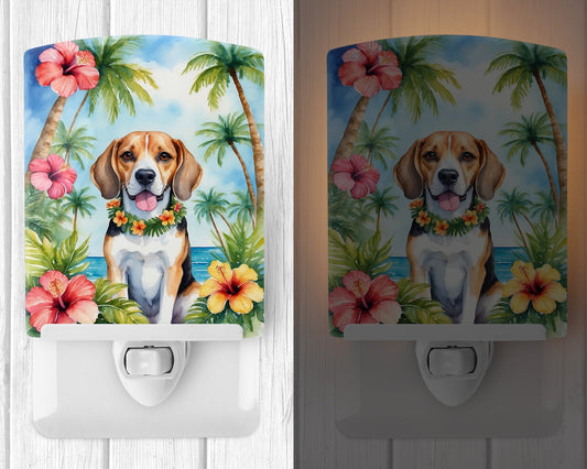 Beagle Luau Ceramic Night Light - One Color / One Size - Home & Garden - Home Improvement - Lights & Lighting - Night