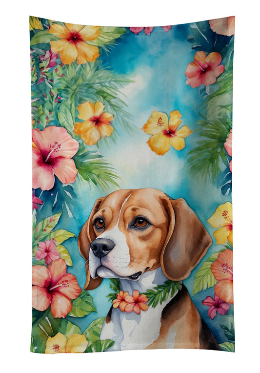 Beagle Luau Kitchen Towel - One Color / One Size - Home & Garden - Home Textile - Towels