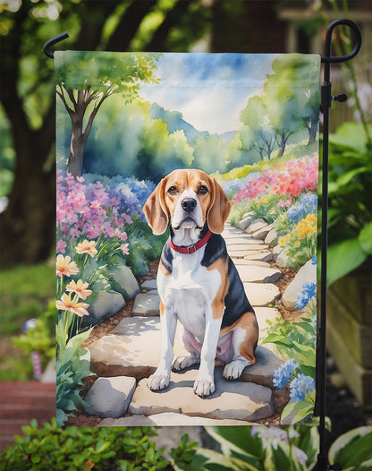 Beagle Spring Garden Garden Flag - One Color / One Size - Home & Garden - Home Decor - Flags Banners & Accessories