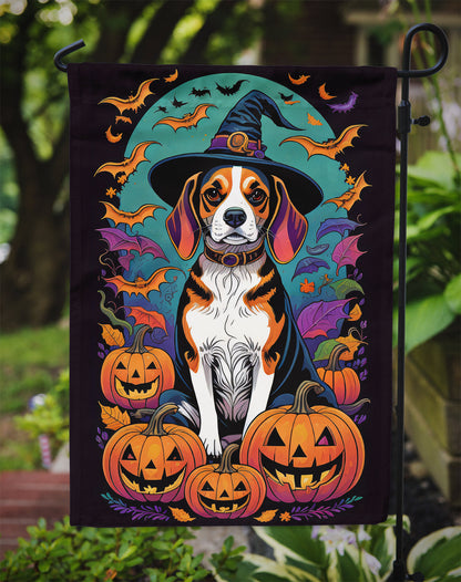 Beagle Witchy Halloween Garden Flag - One Color / One Size - Home & Garden - Home Decor - Flags Banners & Accessories