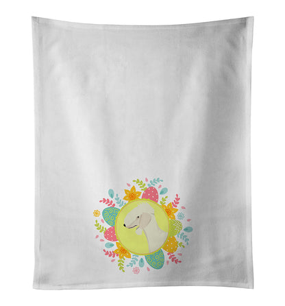 Bedlington Terrier Easter Kitchen Towel Set of 2 - One Color / One Size - Home & Garden - Home Textile - Towels