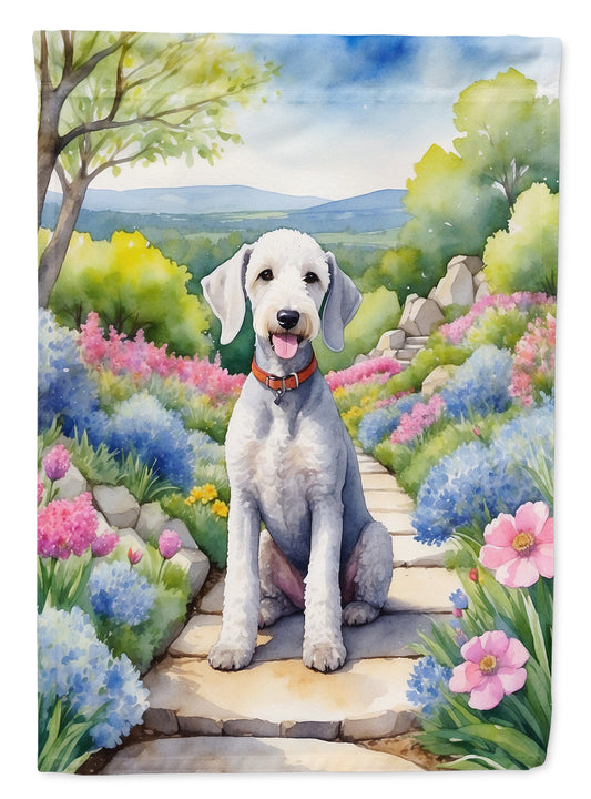 Bedlington Terrier Spring Garden Garden Flag - One Color / One Size - Home & Garden - Home Decor - Flags Banners &