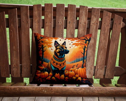 Belgian Malinois Fall Throw Pillow - One Color / One Size - Home & Garden - Home Textile - Pillows