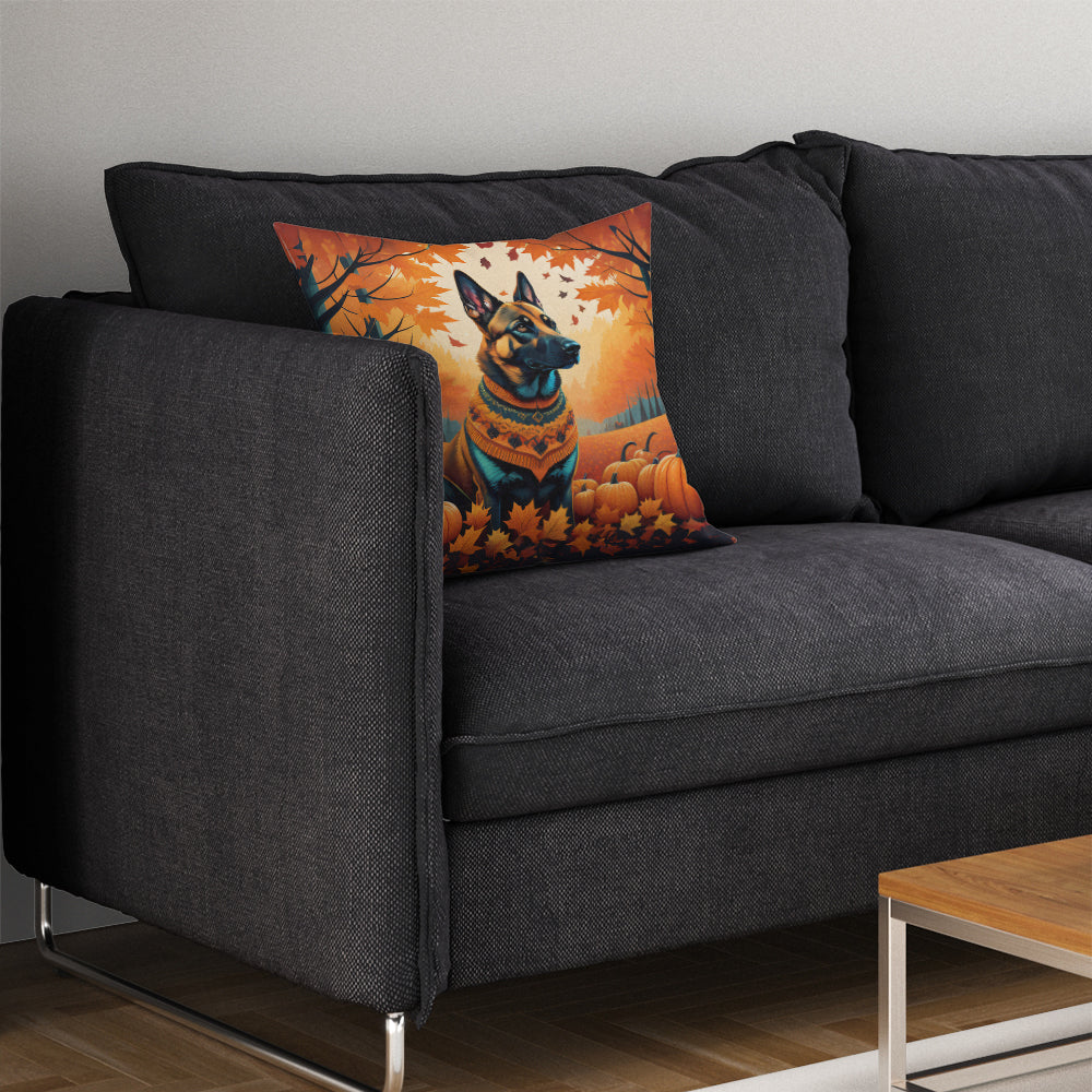 Belgian Malinois Fall Throw Pillow - One Color / One Size - Home & Garden - Home Textile - Pillows