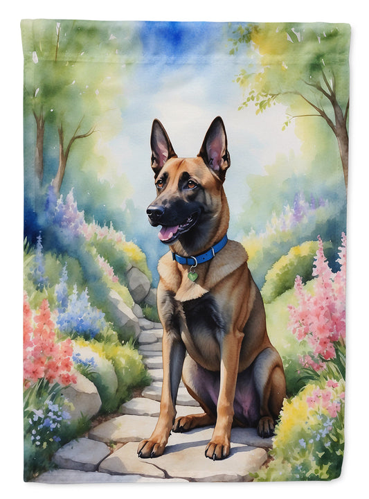 Belgian Malinois Spring Garden Garden Flag - One Color / One Size - Home & Garden - Home Decor - Flags Banners &