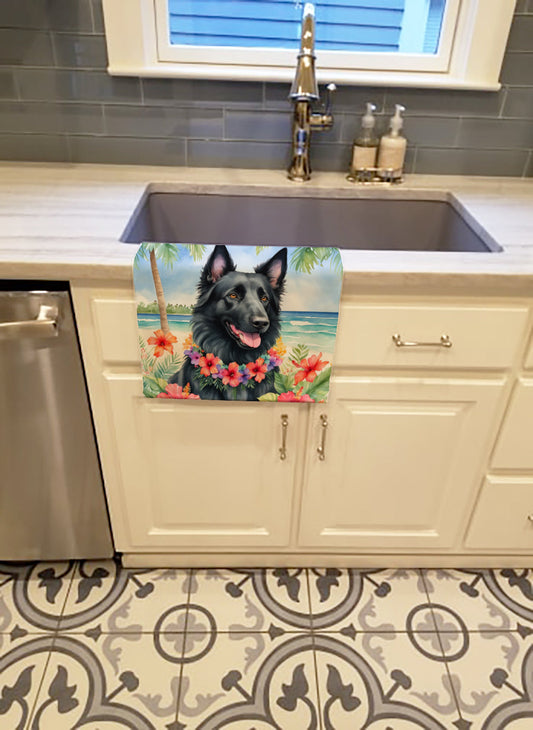 Belgian Sheepdog Luau Kitchen Towel - One Color / One Size - Home & Garden - Home Textile - Towels