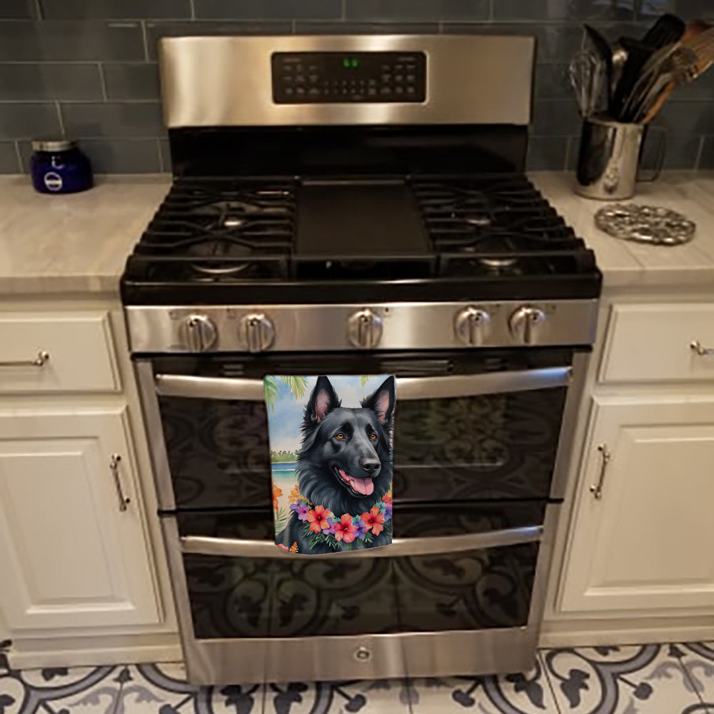 Belgian Sheepdog Luau Kitchen Towel - One Color / One Size - Home & Garden - Home Textile - Towels