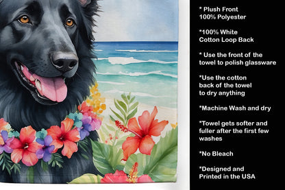 Belgian Sheepdog Luau Kitchen Towel - One Color / One Size - Home & Garden - Home Textile - Towels