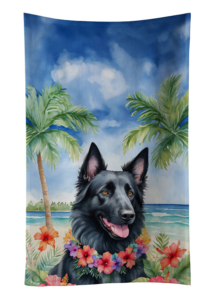Belgian Sheepdog Luau Kitchen Towel - One Color / One Size - Home & Garden - Home Textile - Towels