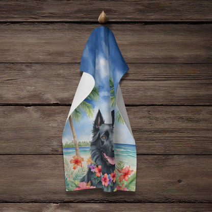 Belgian Sheepdog Luau Kitchen Towel - One Color / One Size - Home & Garden - Home Textile - Towels