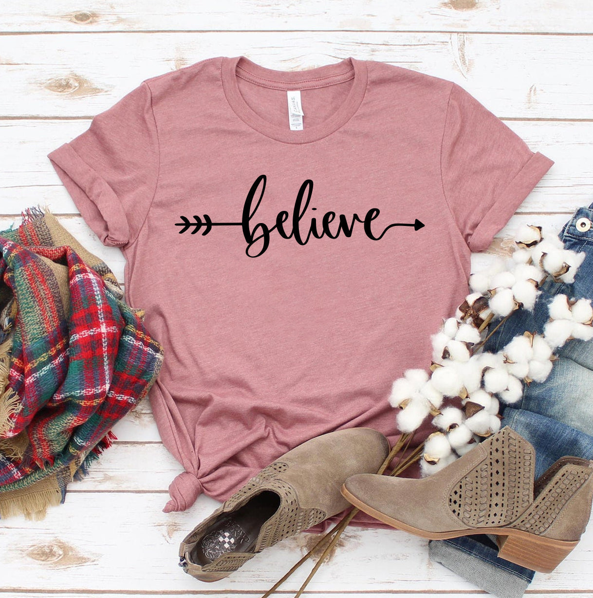 Believe T-Shirt - Women’s Fashion - Women’s Clothing - Tops & Tees - T-Shirts
