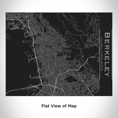 Berkeley - California Map Bottle with Bamboo Top in Matte Black - Drinkware