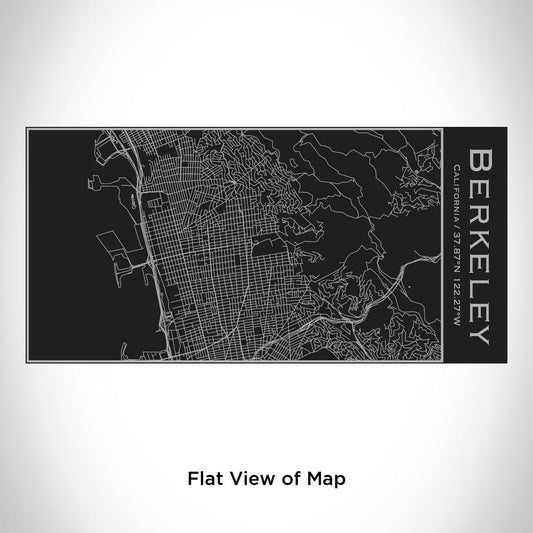 Berkeley - California Map Insulated Bottle in Matte Black - Drinkware