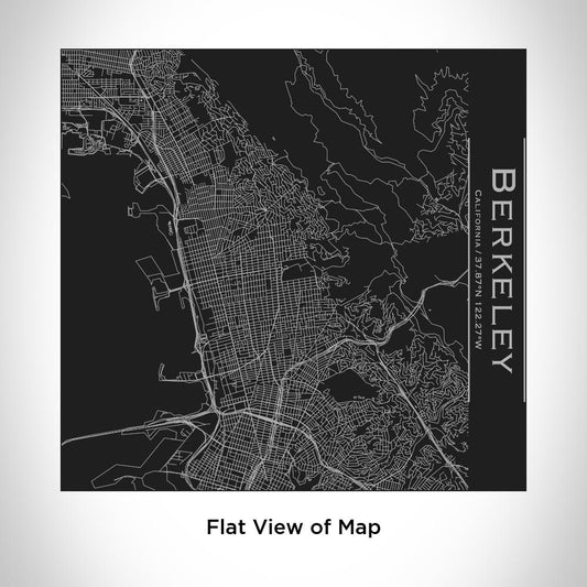 Berkeley - California Map Tumbler in Matte Black - Drinkware