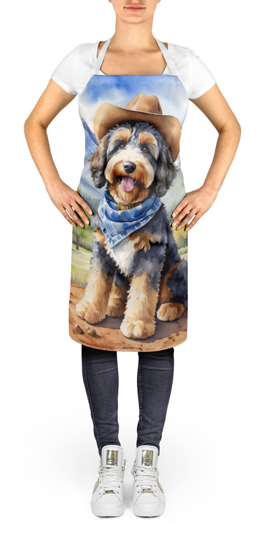 Bernedoodle Cowboy Welcome Apron - One Color / One Size - Home & Garden - Kitchen Dining & Bar - Table Decoration &
