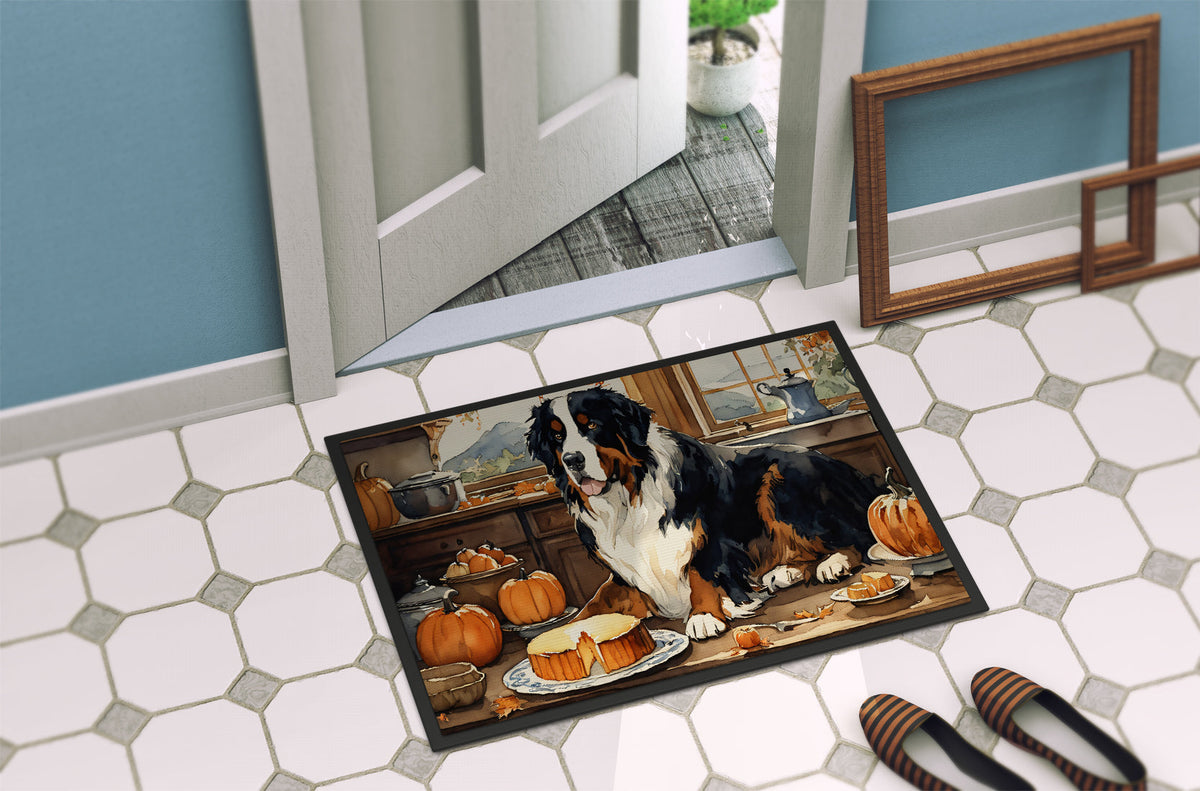 Bernese Mountain Dog Fall Kitchen Pumpkins Doormat - One Color / One Size - Home & Garden - Home Textile - Carpets &