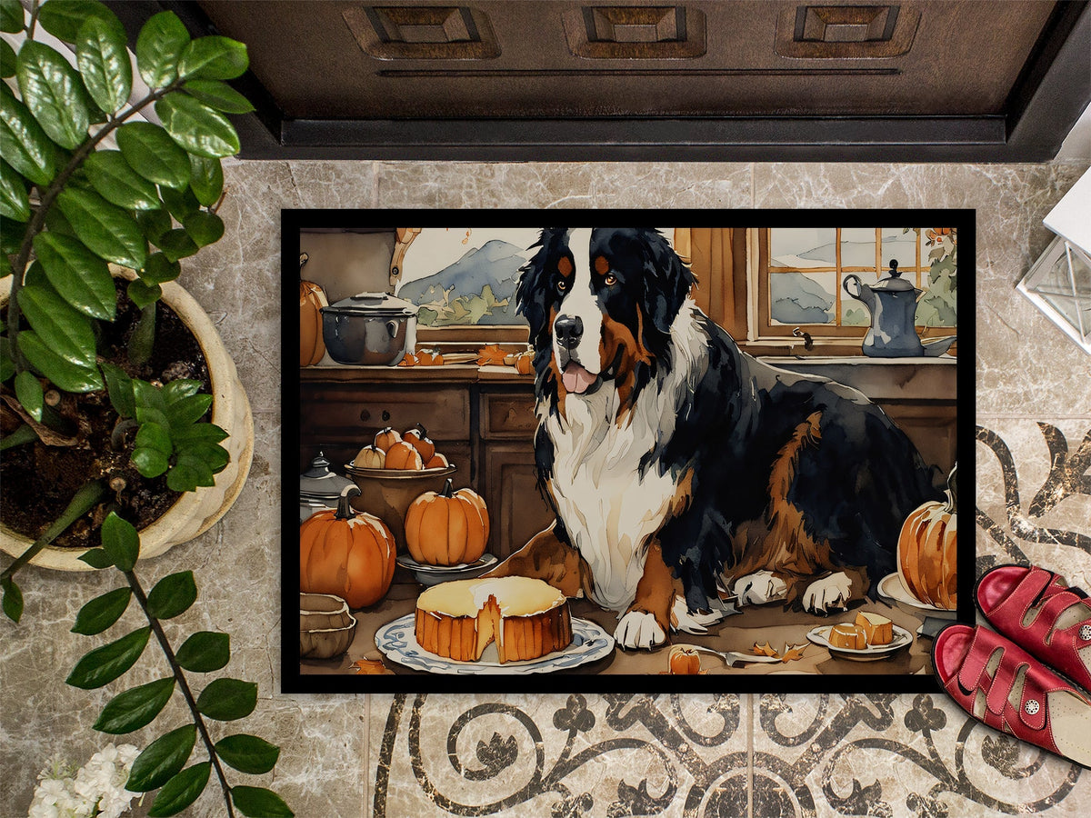 Bernese Mountain Dog Fall Kitchen Pumpkins Doormat - One Color / One Size - Home & Garden - Home Textile - Carpets &