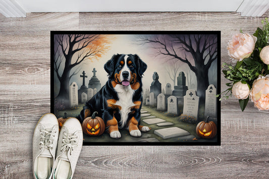 Bernese Mountain Dog Spooky Halloween Doormat - One Color / One Size - Home & Garden - Home Textile - Carpets & Rugs