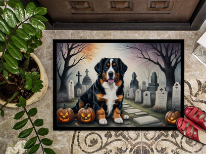 Bernese Mountain Dog Spooky Halloween Doormat - One Color / One Size - Home & Garden - Home Textile - Carpets & Rugs