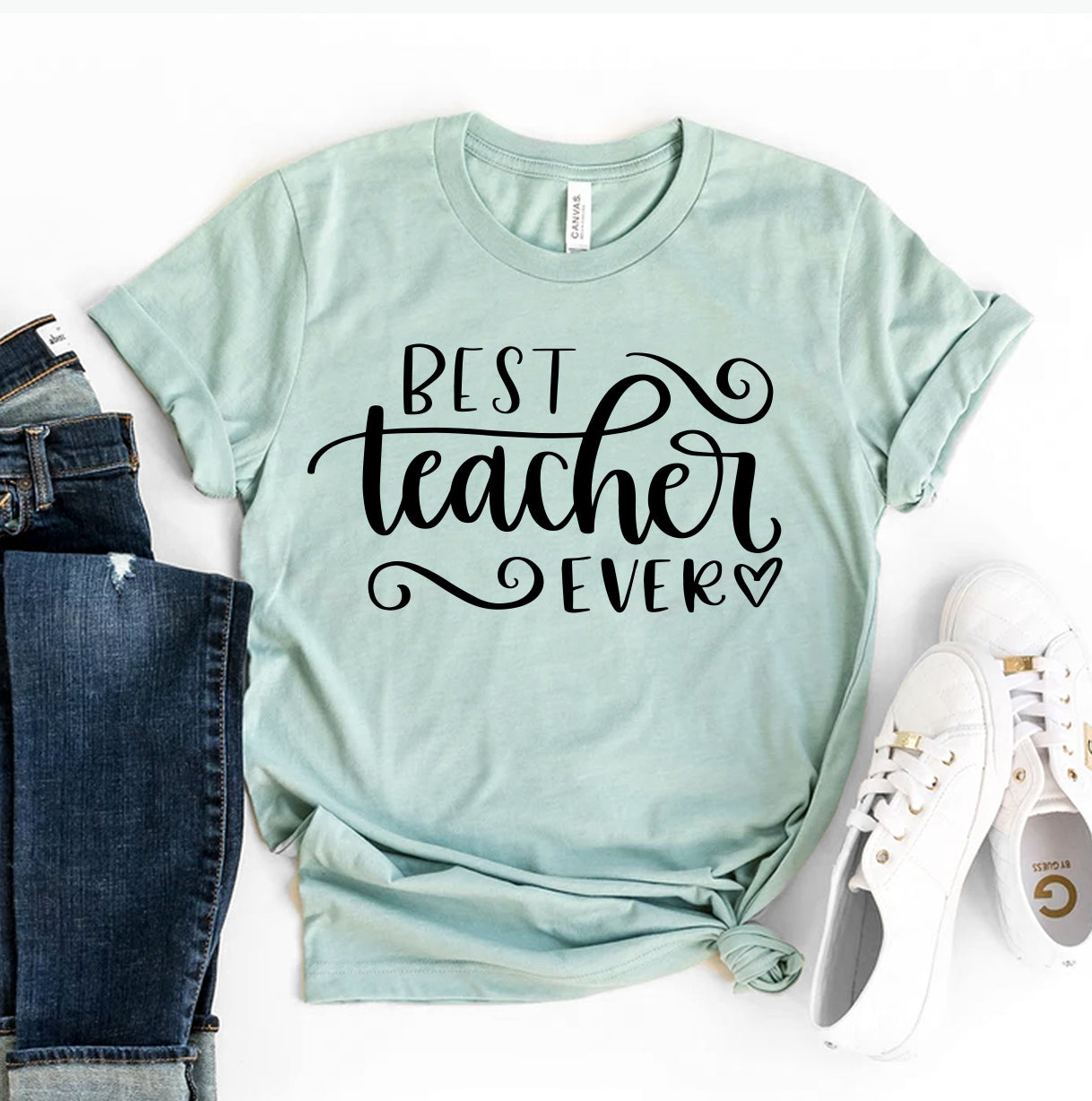 Best Teacher Ever T-Shirt - Women’s Fashion - Women’s Clothing - Tops & Tees - T-Shirts