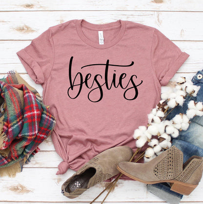 Besties T-Shirt - Women’s Fashion - Women’s Clothing - Tops & Tees - T-Shirts