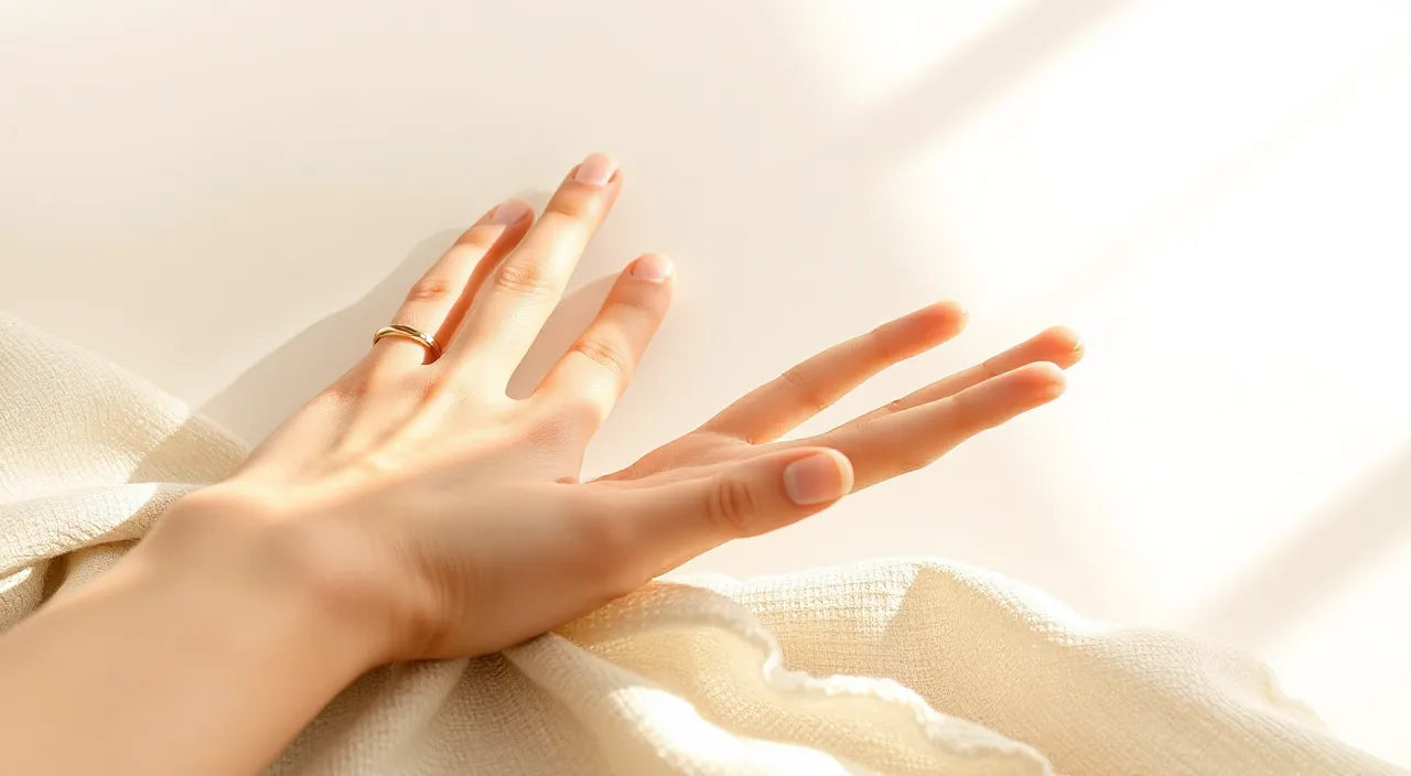 Hand and heel care icons with simple routine schedule