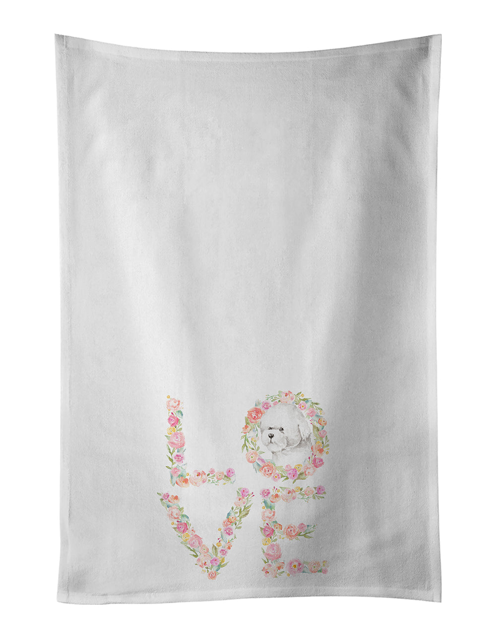 Bichon Frise #1 LOVE Kitchen Towel Set of 2 - One Color / One Size - Home & Garden - Home Textile - Towels