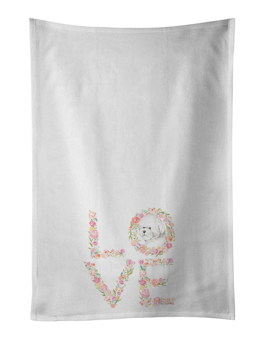 Bichon Frise #1 LOVE Kitchen Towel Set of 2 - One Color / One Size - Home & Garden - Home Textile - Towels