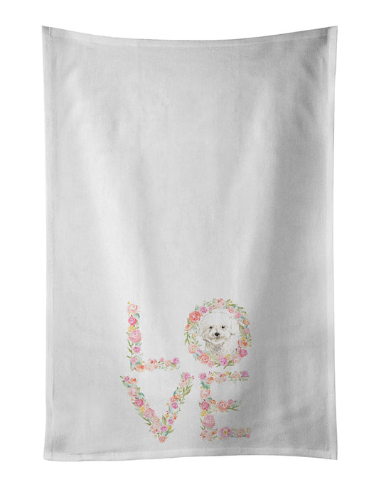 Bichon Frise #2 Love Kitchen Towel Set of 2 - One Color / One Size - Home & Garden - Home Textile - Towels