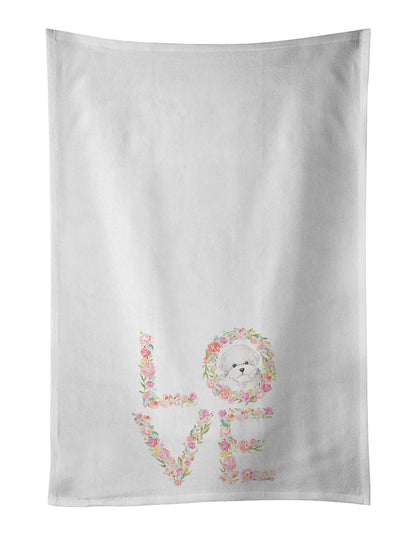 Bichon Frise #3 LOVE Kitchen Towel Set of 2 - One Color / One Size - Home & Garden - Home Textile - Towels