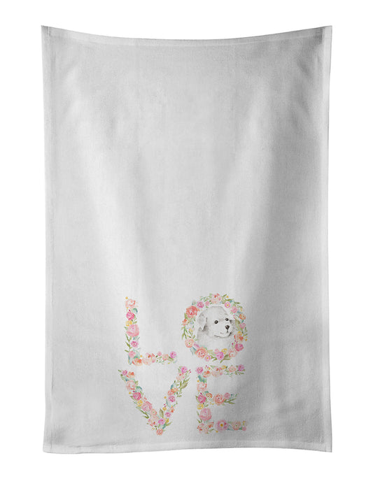 Bichon Frise #4 LOVE Kitchen Towel Set of 2 - One Color / One Size - Home & Garden - Home Textile - Towels