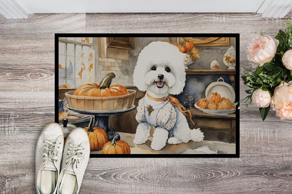 Bichon Frise Fall Kitchen Pumpkins Doormat - One Color / One Size - Home & Garden - Home Textile - Carpets & Rugs