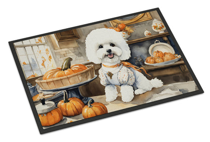 Bichon Frise Fall Kitchen Pumpkins Doormat - One Color / One Size - Home & Garden - Home Textile - Carpets & Rugs