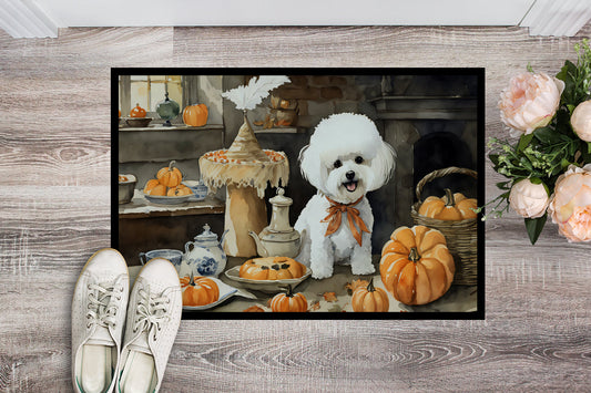 Bichon Frise Fall Kitchen Pumpkins Doormat - One Color / One Size - Home & Garden - Home Textile - Carpets & Rugs
