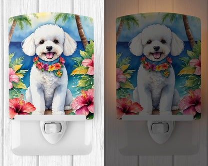 Bichon Frise Luau Ceramic Night Light - One Color / One Size - Home & Garden - Home Improvement - Lights & Lighting