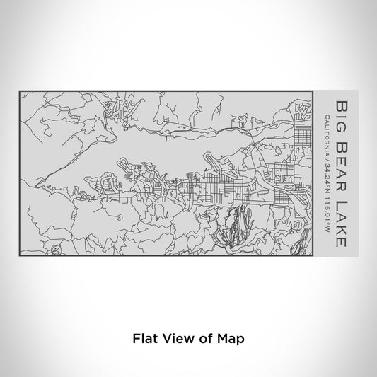 Big Bear Lake - California Engraved Map Insulated Bottle - Drinkware