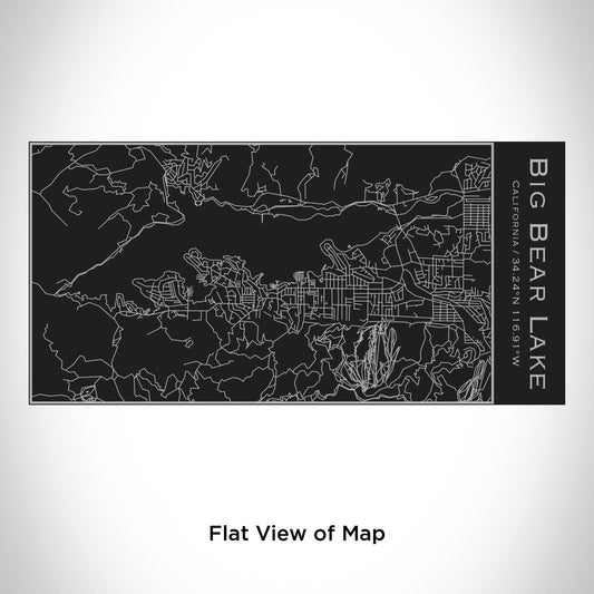 Big Bear Lake - California Engraved Map Insulated Bottle in Matte - Drinkware