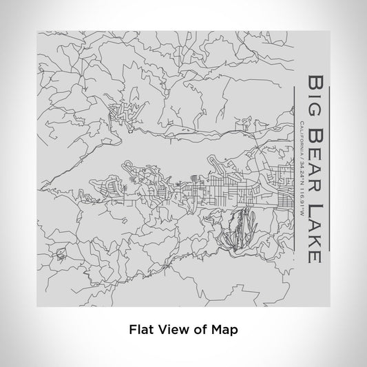 Big Bear Lake - California Engraved Map Tumbler - Drinkware