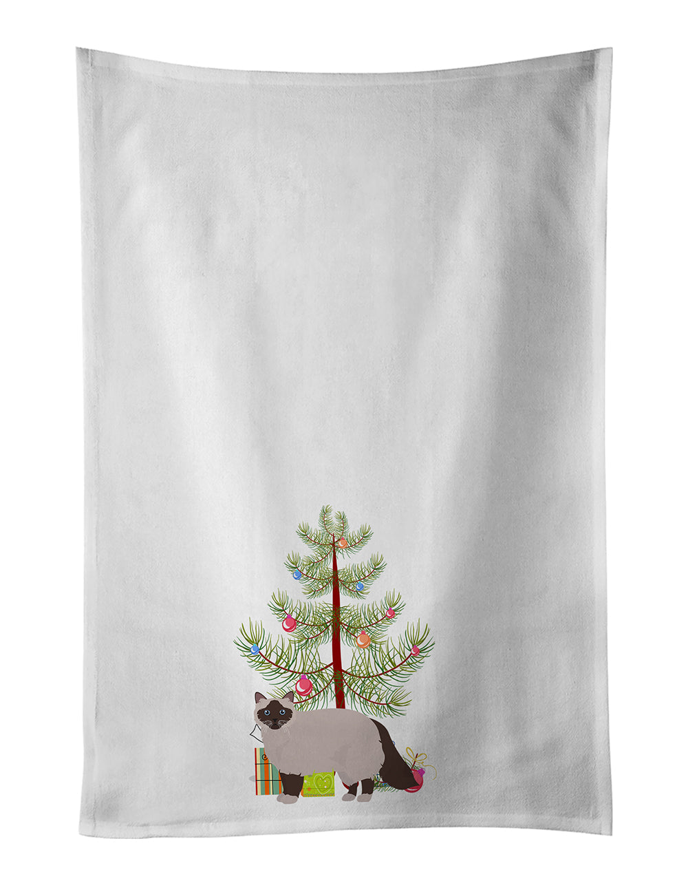 Birman Cat Christmas Kitchen Towel Set of 2 - One Color / One Size - Home & Garden - Home Textile - Towels