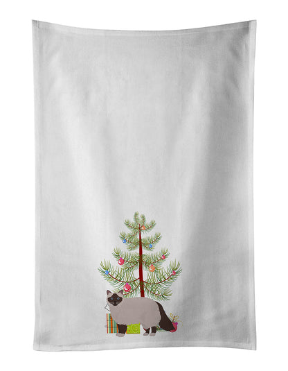 Birman Cat Christmas Kitchen Towel Set of 2 - One Color / One Size - Home & Garden - Home Textile - Towels