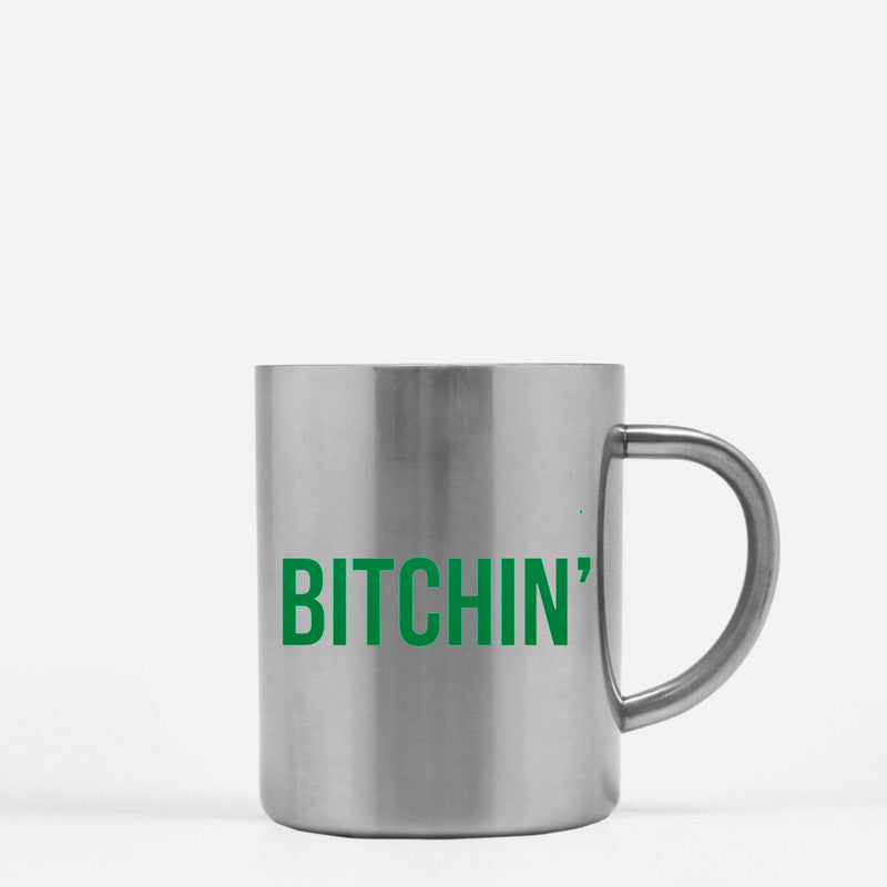 Bitchin Gold & Silver Mug - Silver - Home & Garden - Kitchen Dining & Bar - Dinnerware
