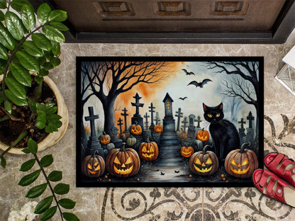 Black Cat Spooky Halloween Doormat - One Color / One Size - Home & Garden - Home Textile - Carpets & Rugs