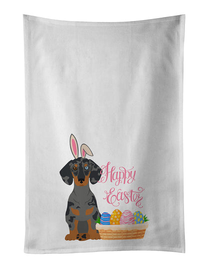 Black Dapple Dachshund Easter Kitchen Towel Set of 2 - One Color / One Size - Home & Garden - Home Textile - Towels