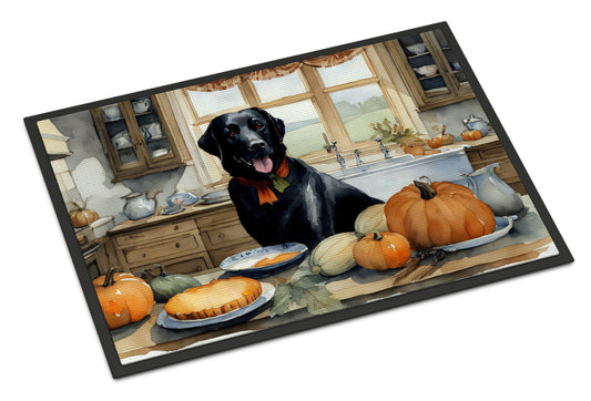 Black Lab Fall Kitchen Pumpkins Doormat - One Color / One Size - Home & Garden - Home Textile - Carpets & Rugs