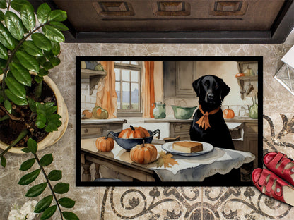 Black Lab Fall Kitchen Pumpkins Doormat - One Color / One Size - Home & Garden - Home Textile - Carpets & Rugs