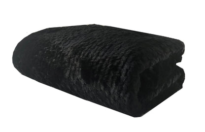 Black Mink Faux Fur Luxury Throw Blanket - Home & Garden - Home Textile - Bedding