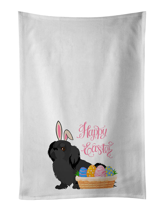 Black Pekingese Easter Kitchen Towel Set of 2 - One Color / One Size - Home & Garden - Home Textile - Towels