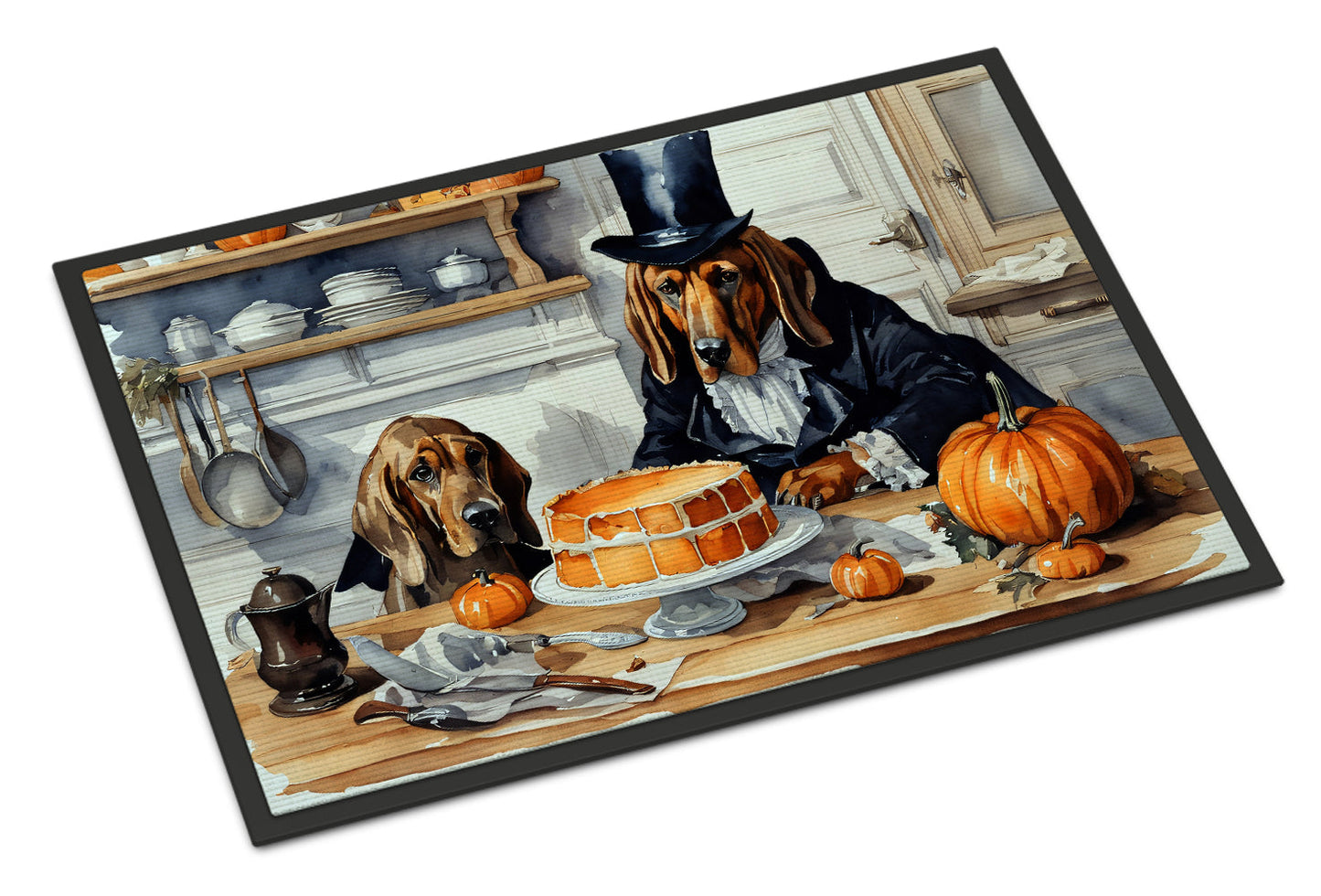 Bloodhound Fall Kitchen Pumpkins Doormat - One Color / One Size - Home & Garden - Home Textile - Carpets & Rugs